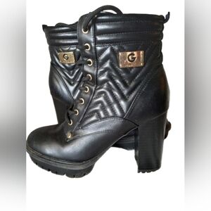 Combat boots 4" heel black G by Guess